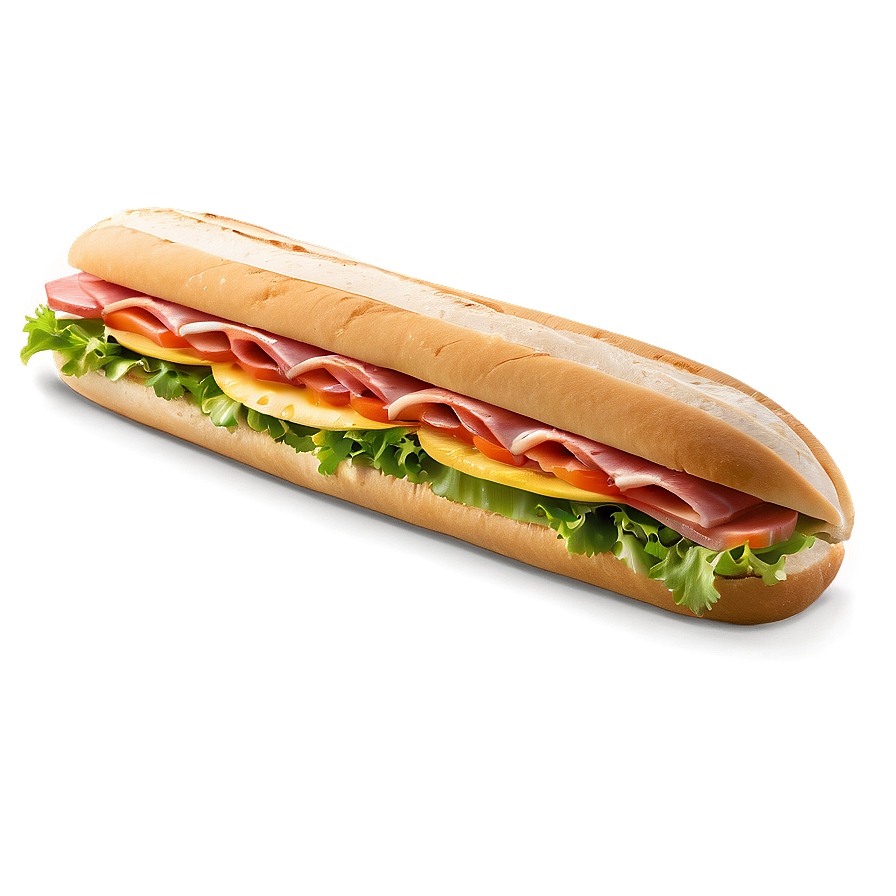 Footlong Sub Sandwich Png 06272024 PNG Image