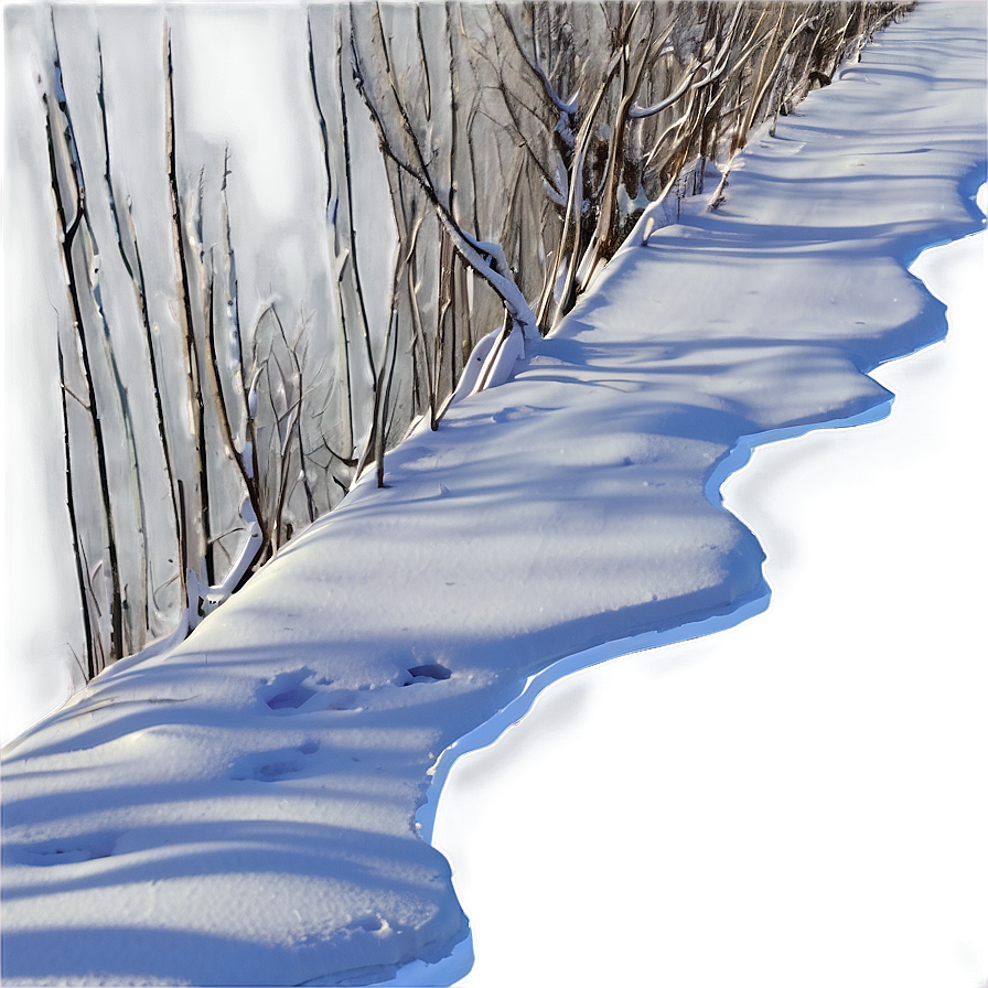 Footprints In Snow Path Png Gdr32 PNG Image