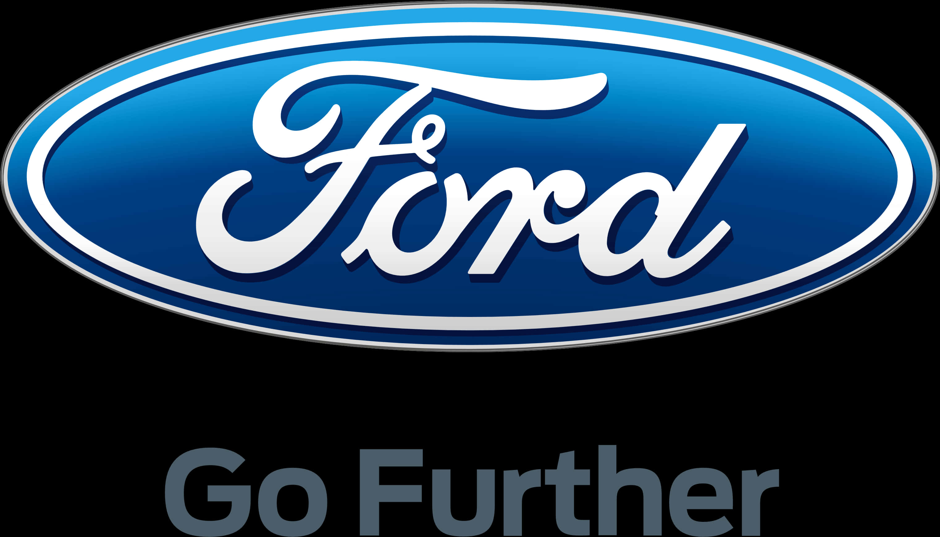 Ford Logo Go Further PNG Image