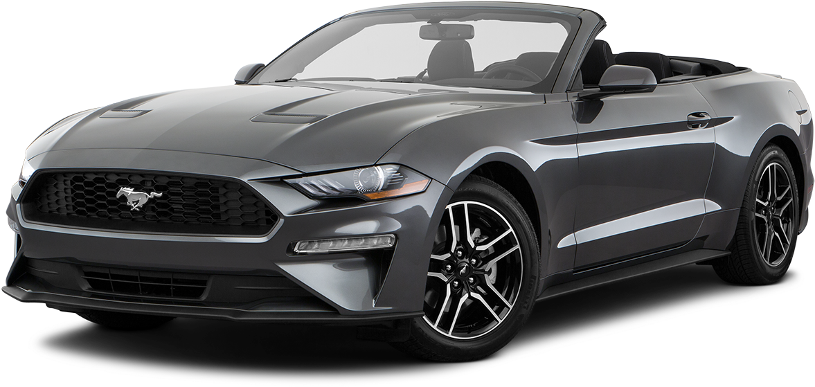 Ford Mustang Convertible Side View PNG Image