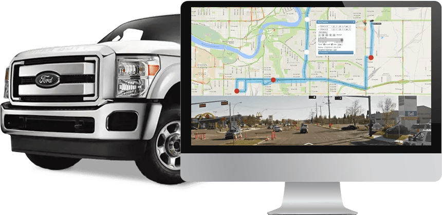 Ford Truck G P S Monitoring System PNG Image