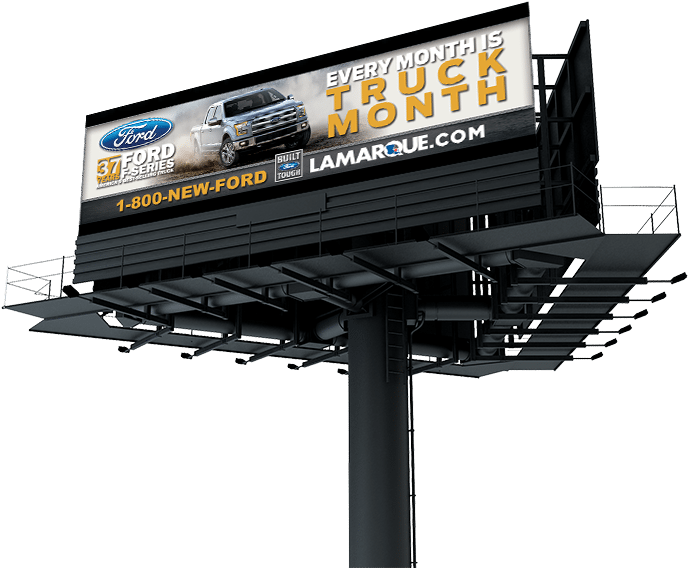 Ford Truck Month Billboard Advertisement PNG Image