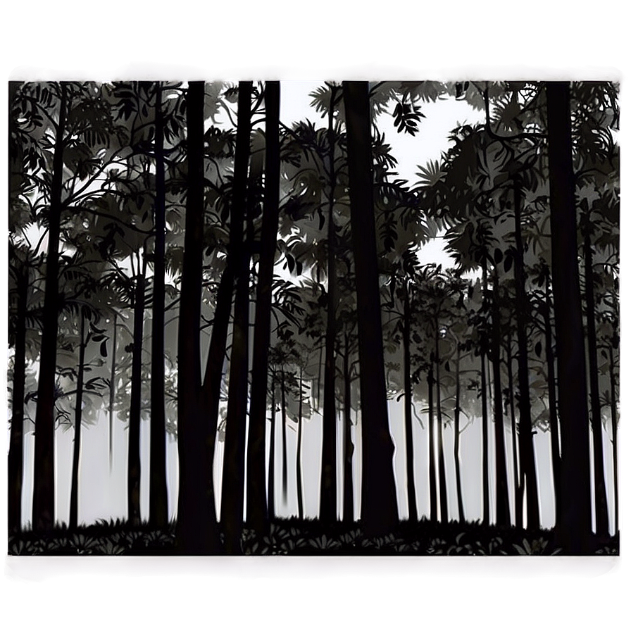 Forest Background Silhouette Png Mdo96 PNG Image