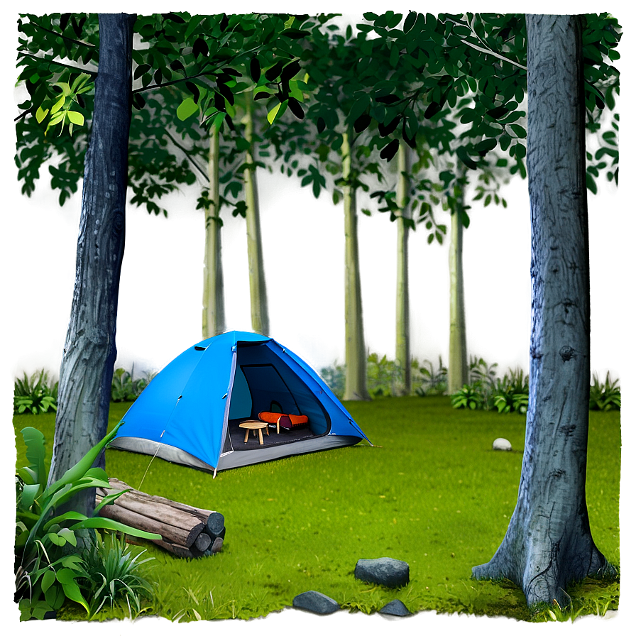 Forest Campsite Area Png 05252024 PNG Image