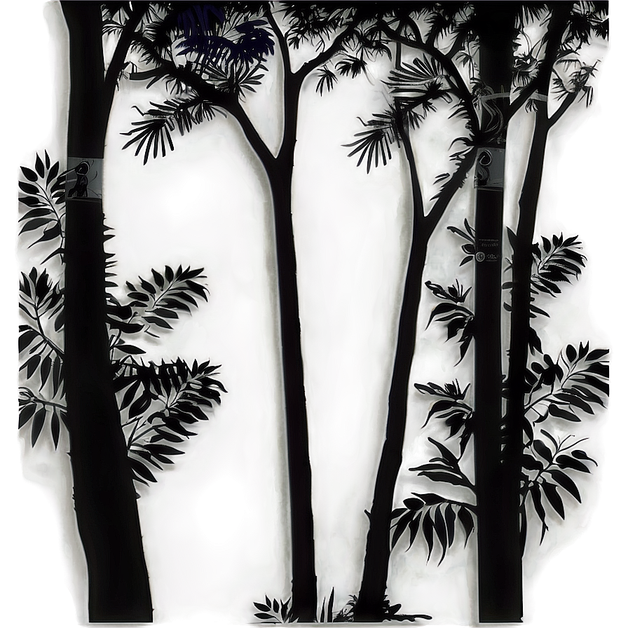 Forest Canopy Silhouette Png Qef PNG Image