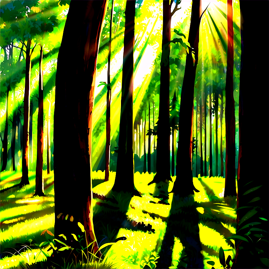 Forest Clearing Sunshine Png 05032024 PNG Image