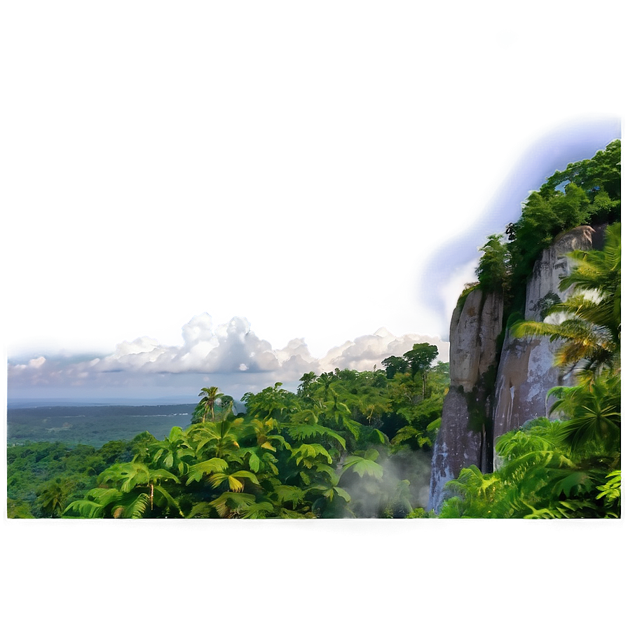 Forest Cliff View Png 05032024 PNG Image