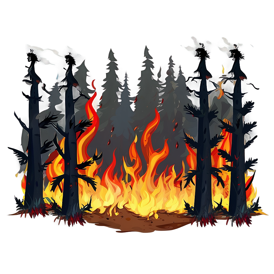 Forest Fire Clipart Png 96 PNG Image