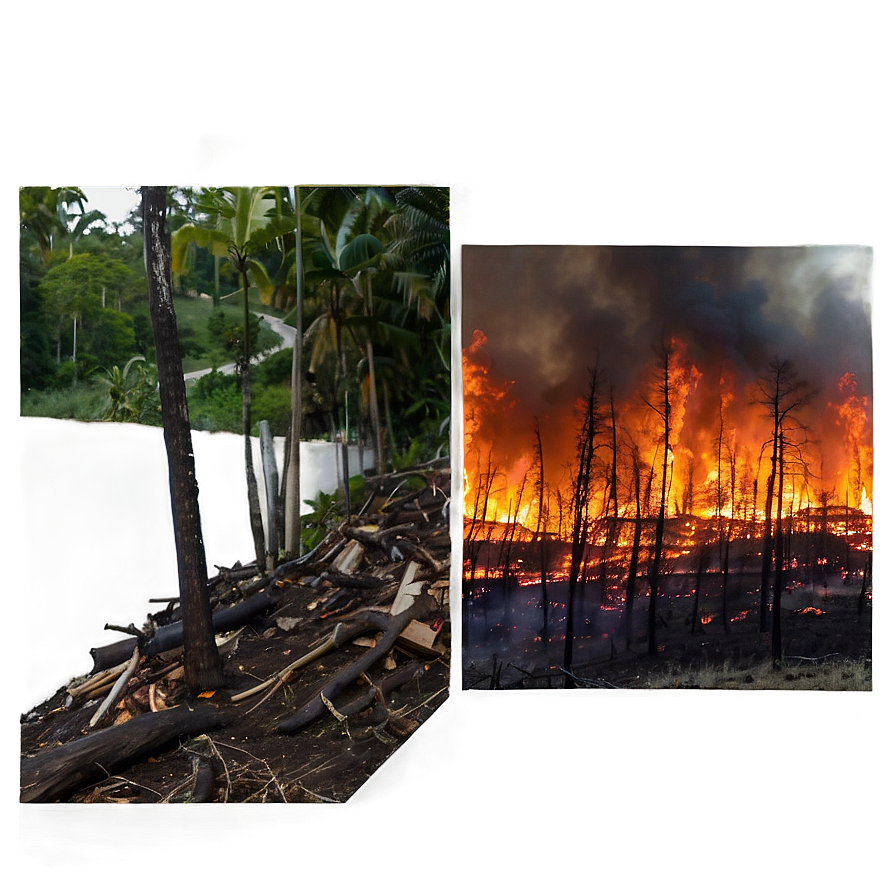 Forest Fire Increase And Deforestation Png 06212024 PNG Image