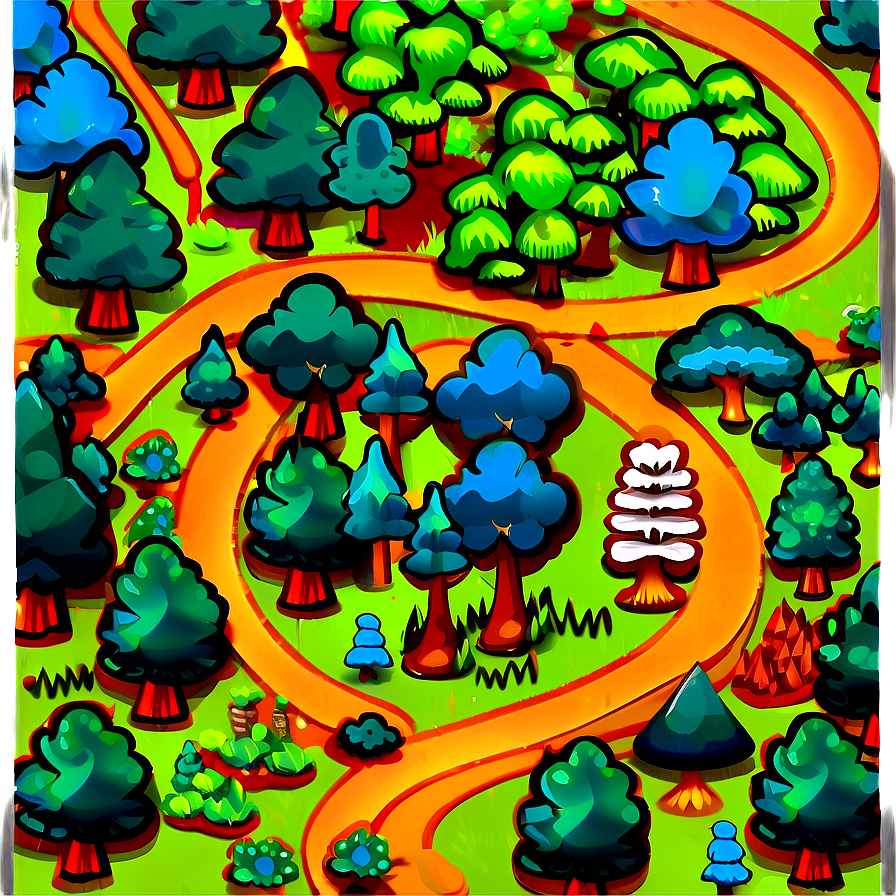 Forest Map Clipart Png Soq13 PNG Image