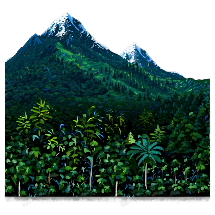 Forest Mountain Range Png 31 PNG Image