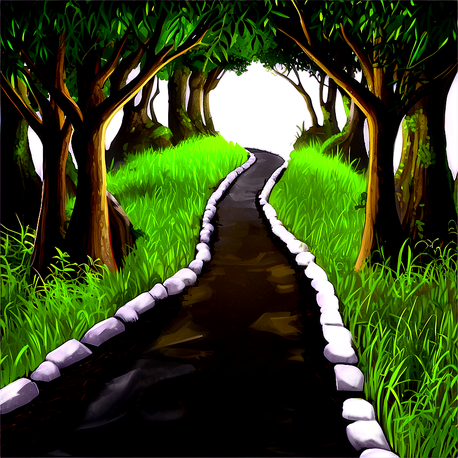 Forest Pathway Journey Png Pth PNG Image