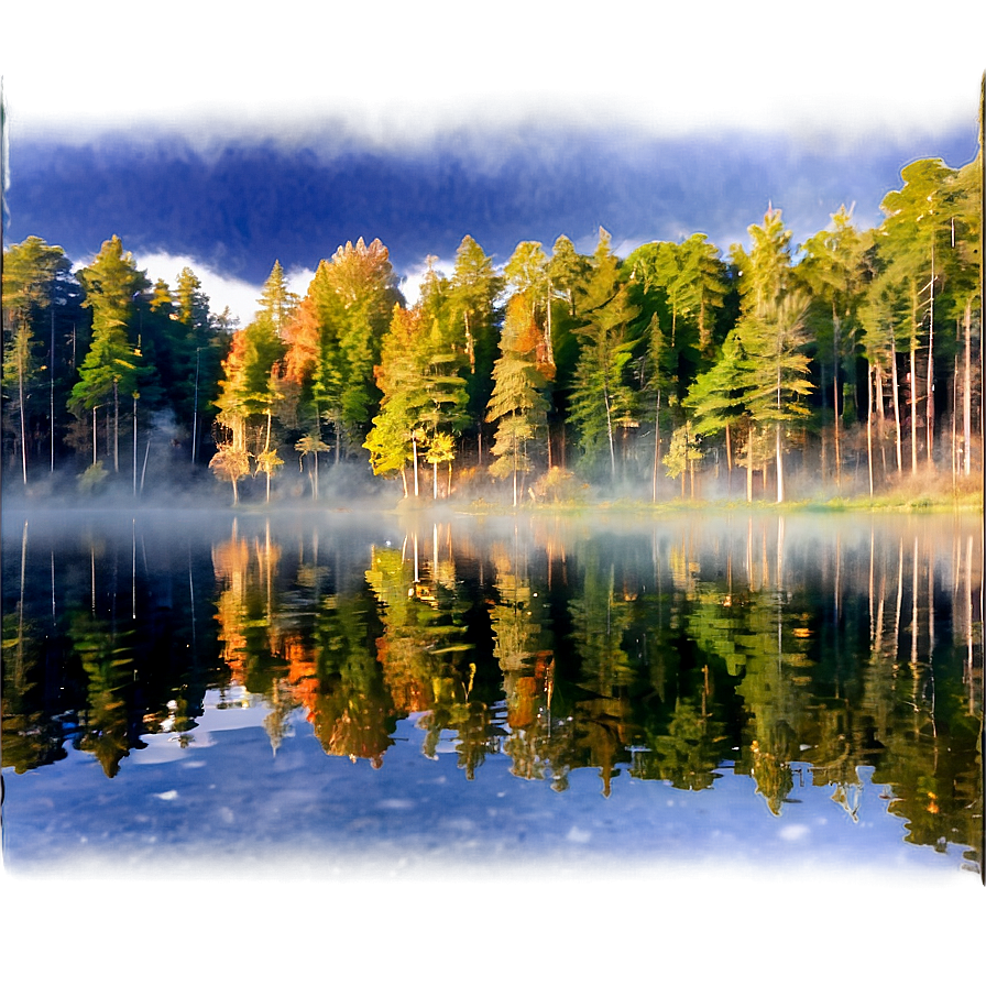 Forest Reflection Lake Png 47 PNG Image