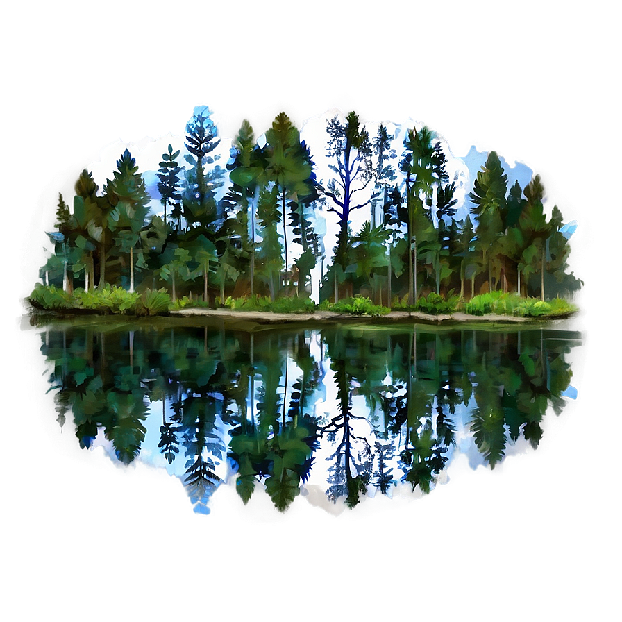 Forest Reflection Png 48 PNG Image