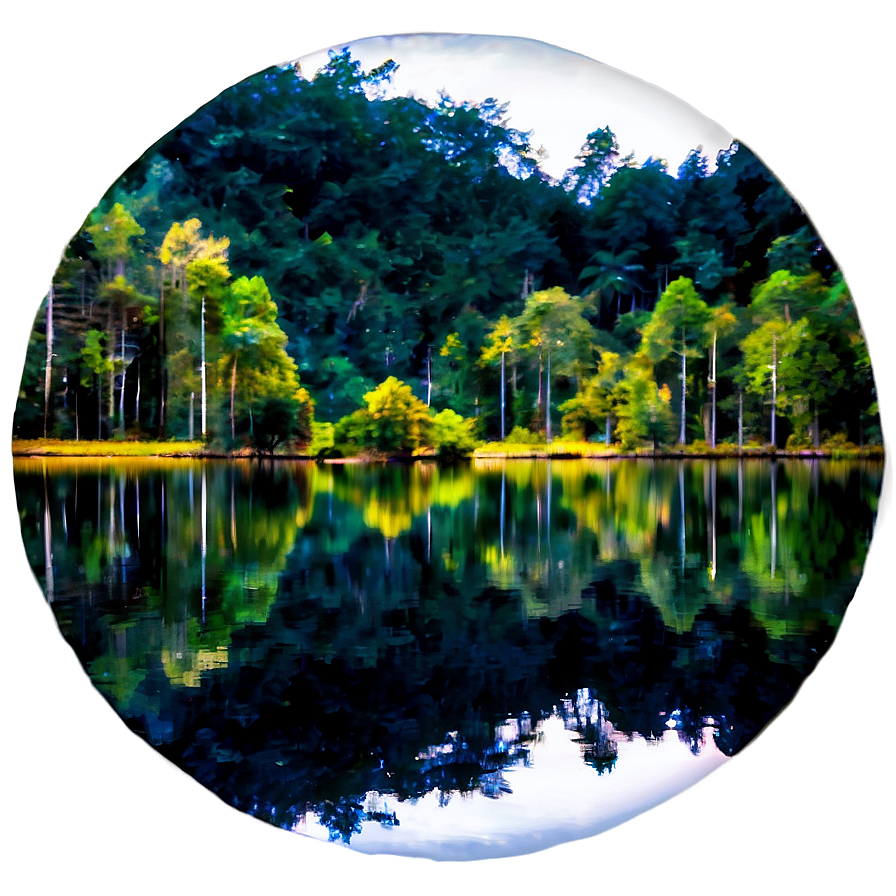 Forest Reflection Png Jxe PNG Image