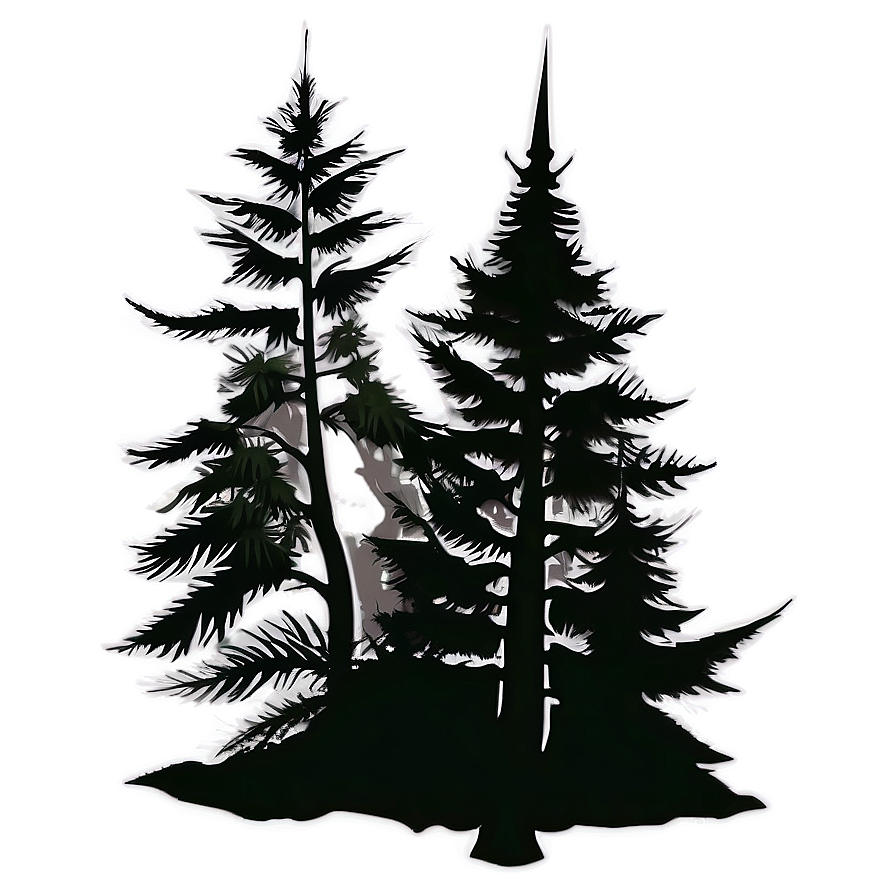 Forest Silhouette B PNG Image