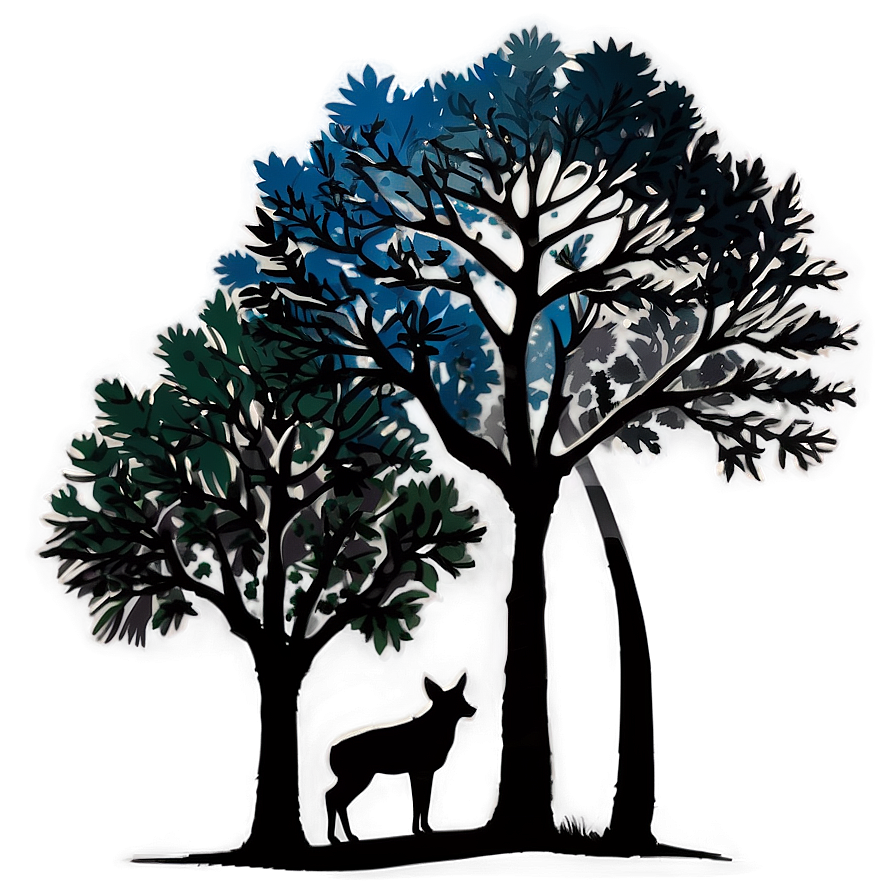 Forest Silhouette Png Rpd PNG Image