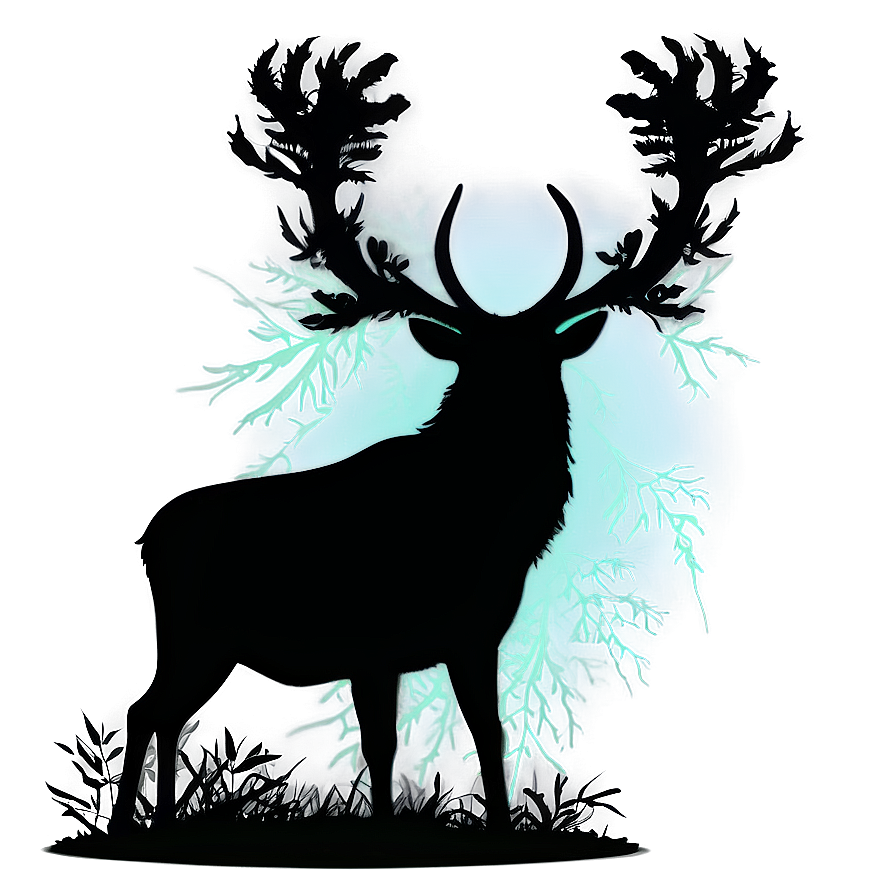 Forest Stag Silhouette Png 06292024 PNG Image