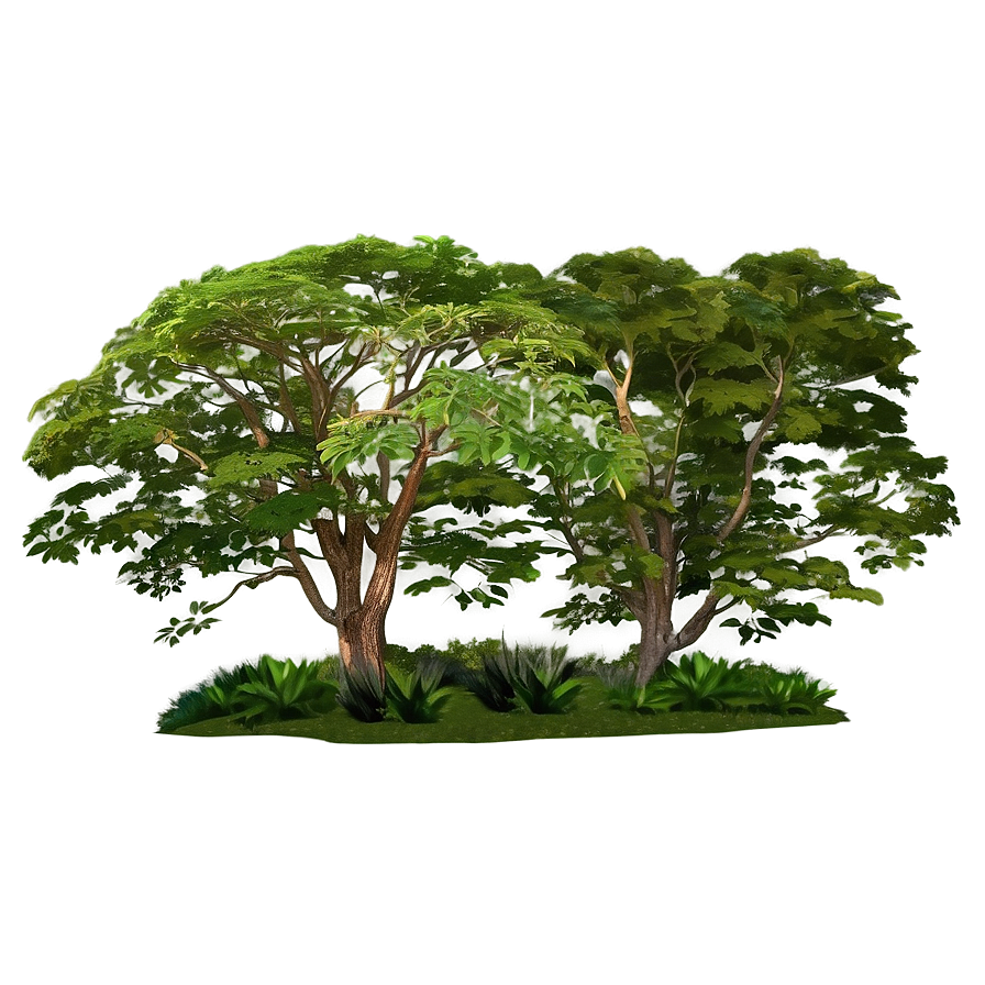 Forest Tree Top Panorama Png Tye PNG Image