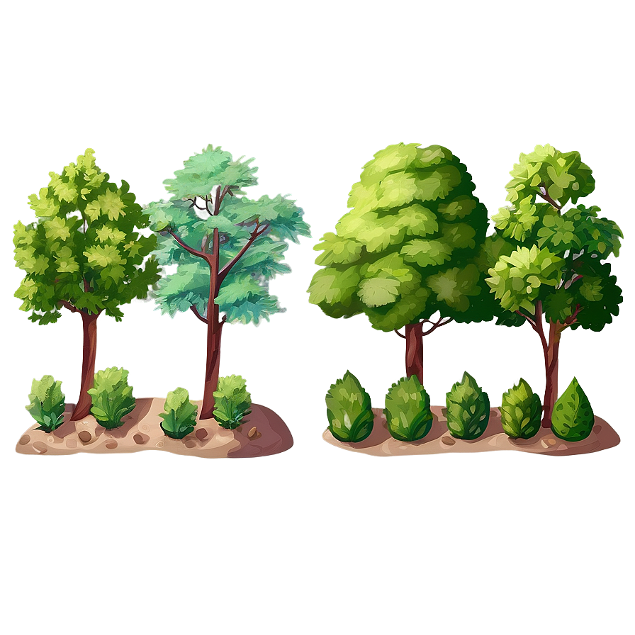 Forest Trees In Spring Png Jef51 PNG Image