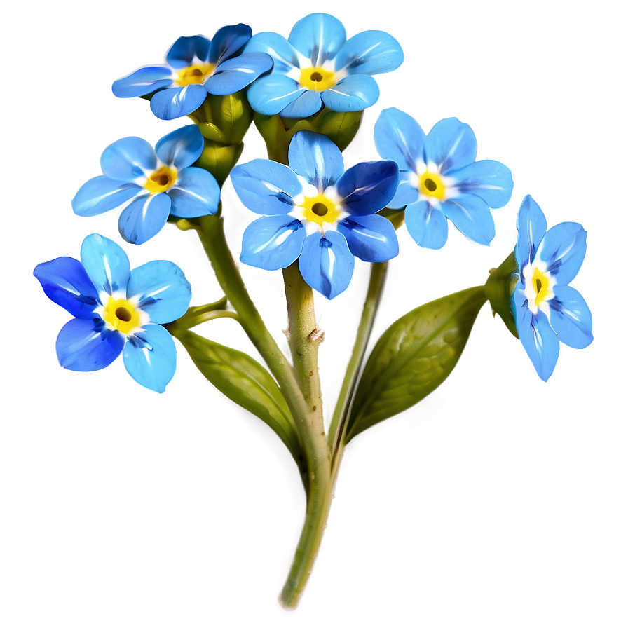 Forget-me-not Flower Drawing Png 82 PNG Image