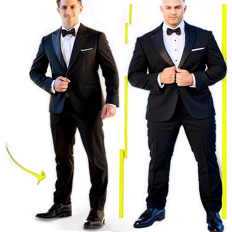 Formal Black Tie Dress Code Png Kki PNG Image