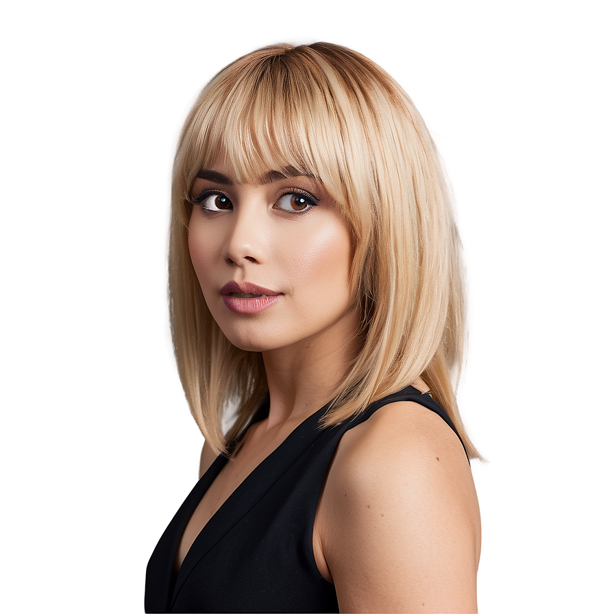 Formal Blonde Bangs Png 88 PNG Image