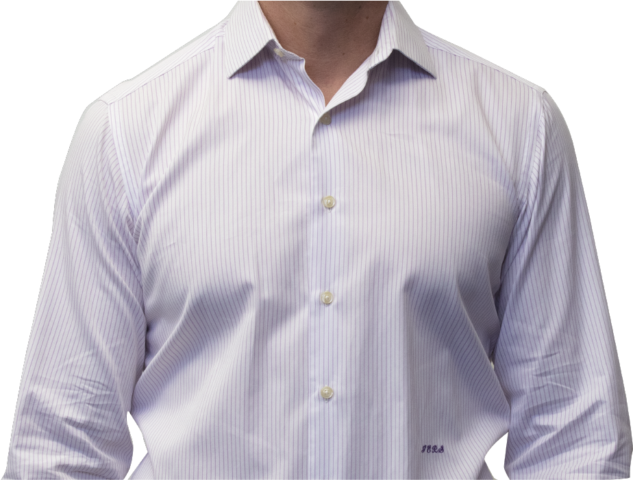 Formal Striped Dress Shirt PNG Image