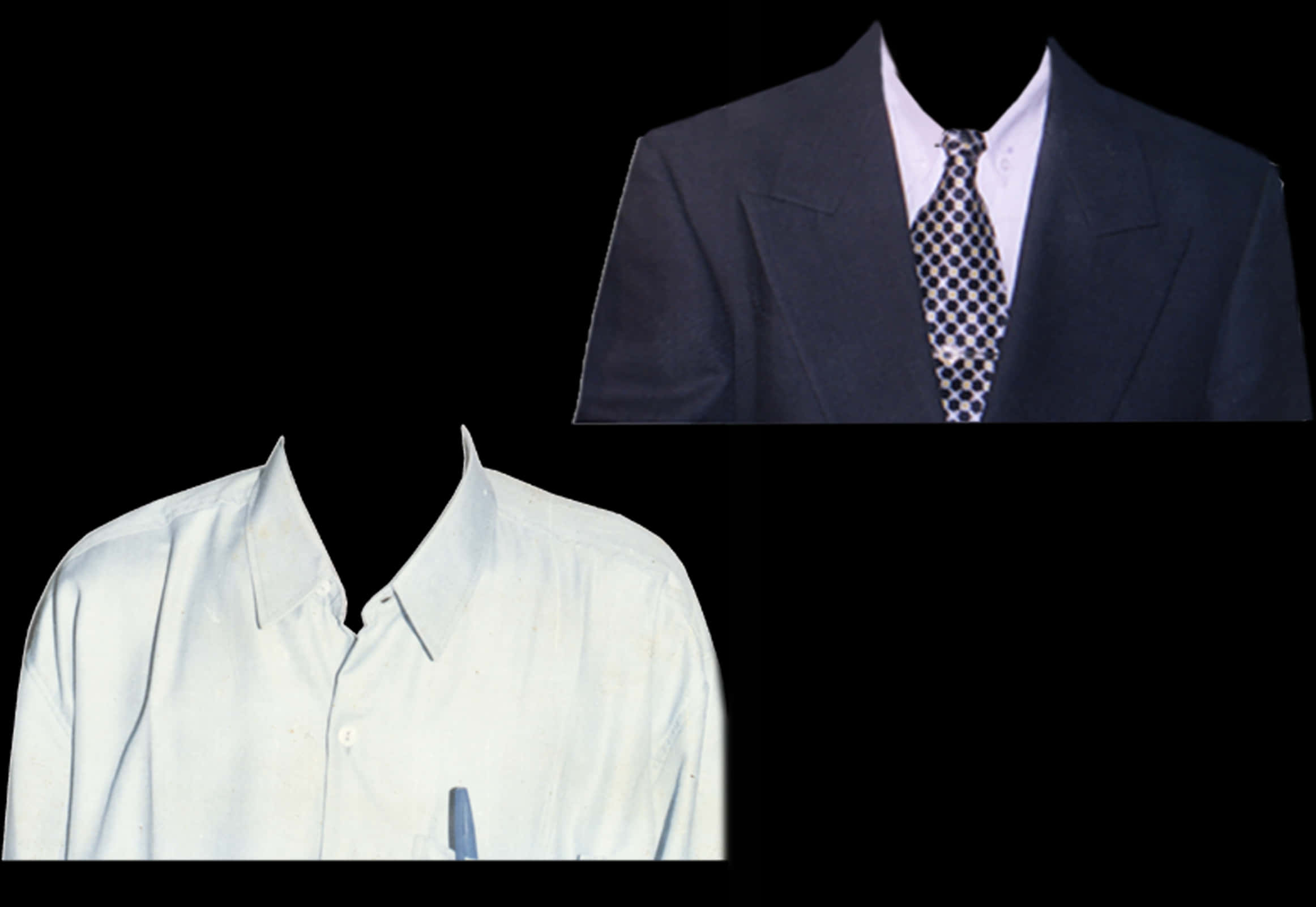 Formal Suitand Shirt Display PNG Image