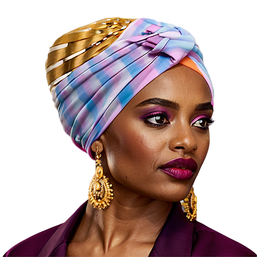 Formal Turban Elegance Png Opq PNG Image