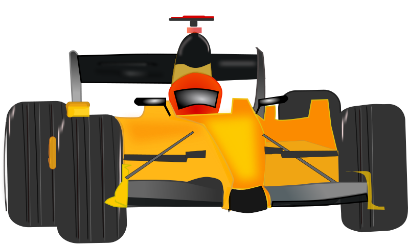 Formula One Race Car Illustration PNG Image