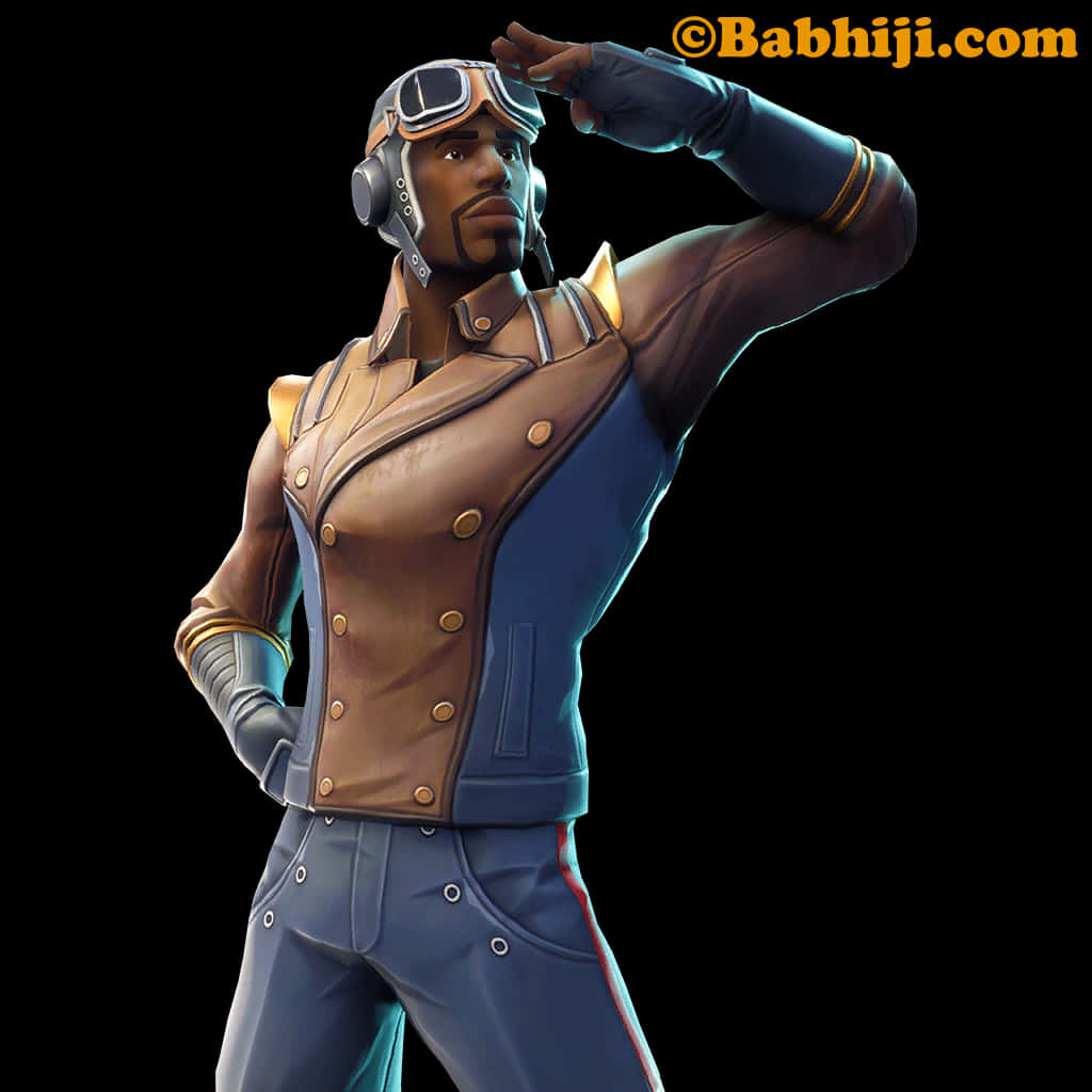 Fortnite Aviator Salute Character PNG Image