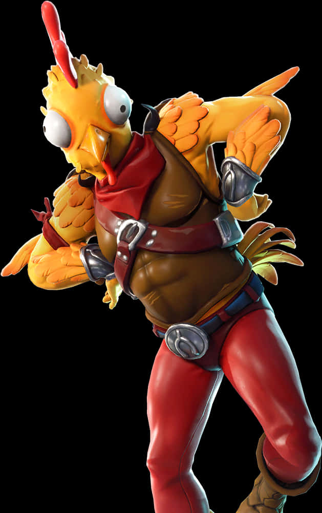 Fortnite Chicken Skin Character PNG Image