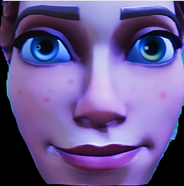 Fortnite Default Skin Closeup PNG Image