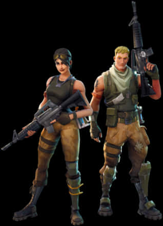 Fortnite Default Skin Duo PNG Image