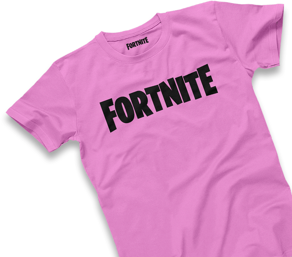 Fortnite Logo Pink Tshirt PNG Image