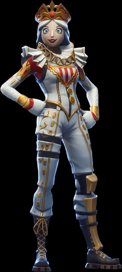 Fortnite Nutcracker Skin Character PNG Image