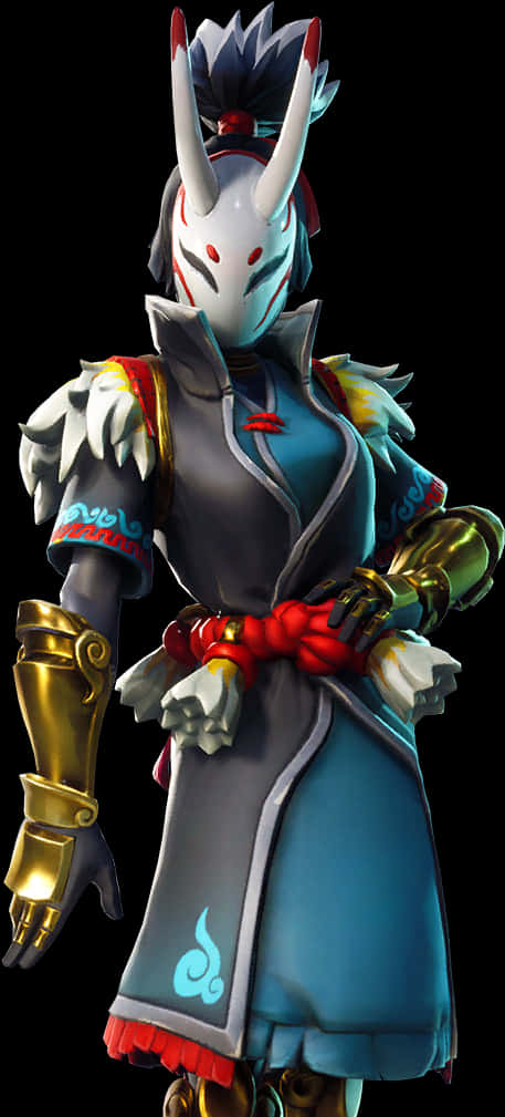 Fortnite Oni Skin Character PNG Image