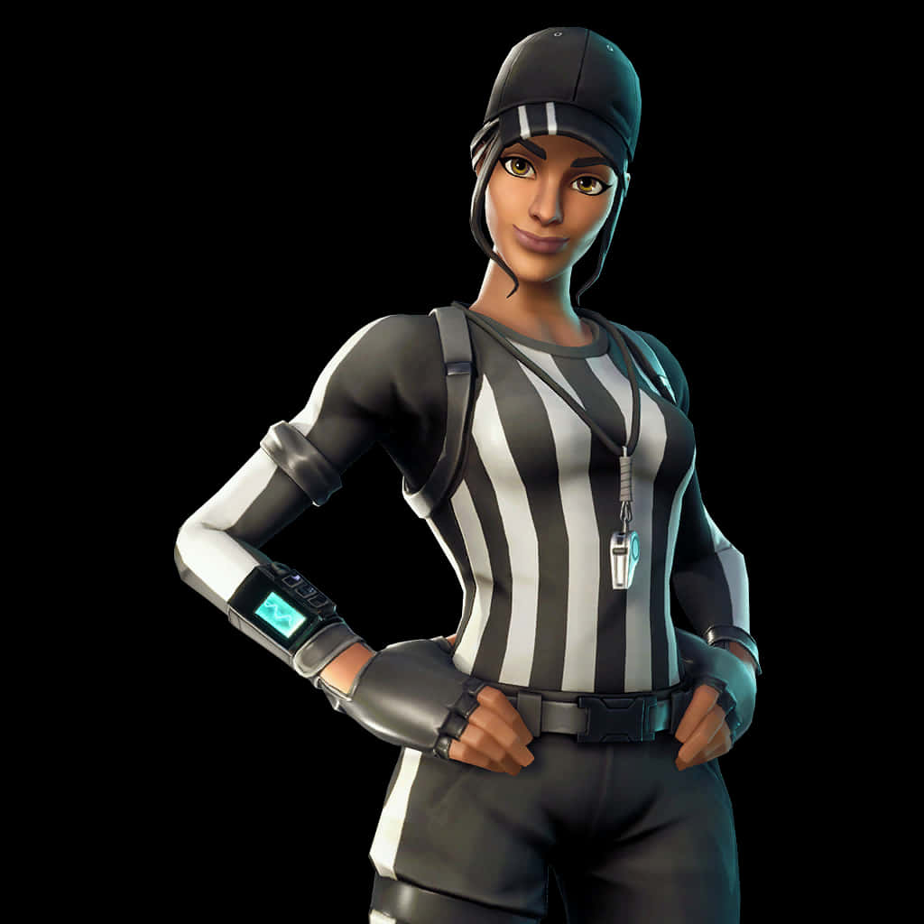 Fortnite Referee Skin Character PNG Image