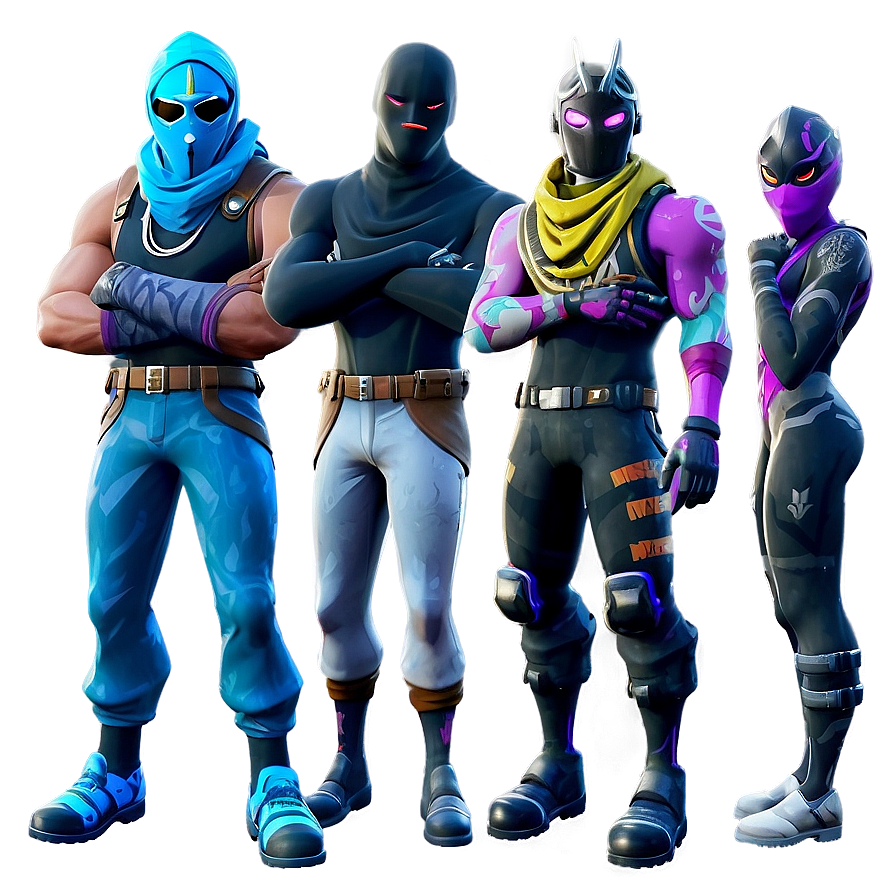 Fortnite Skins Collection Png Gxj1 PNG Image