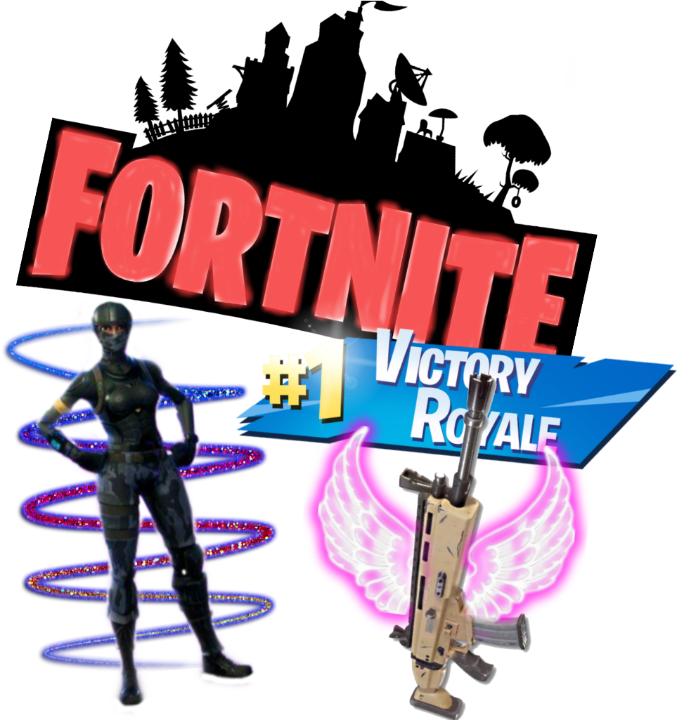 Fortnite Victory Royale Celebration PNG Image