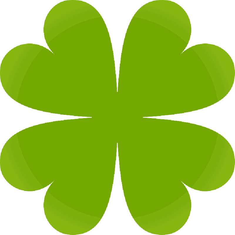 Four Leaf Clover Graphic PNG Image