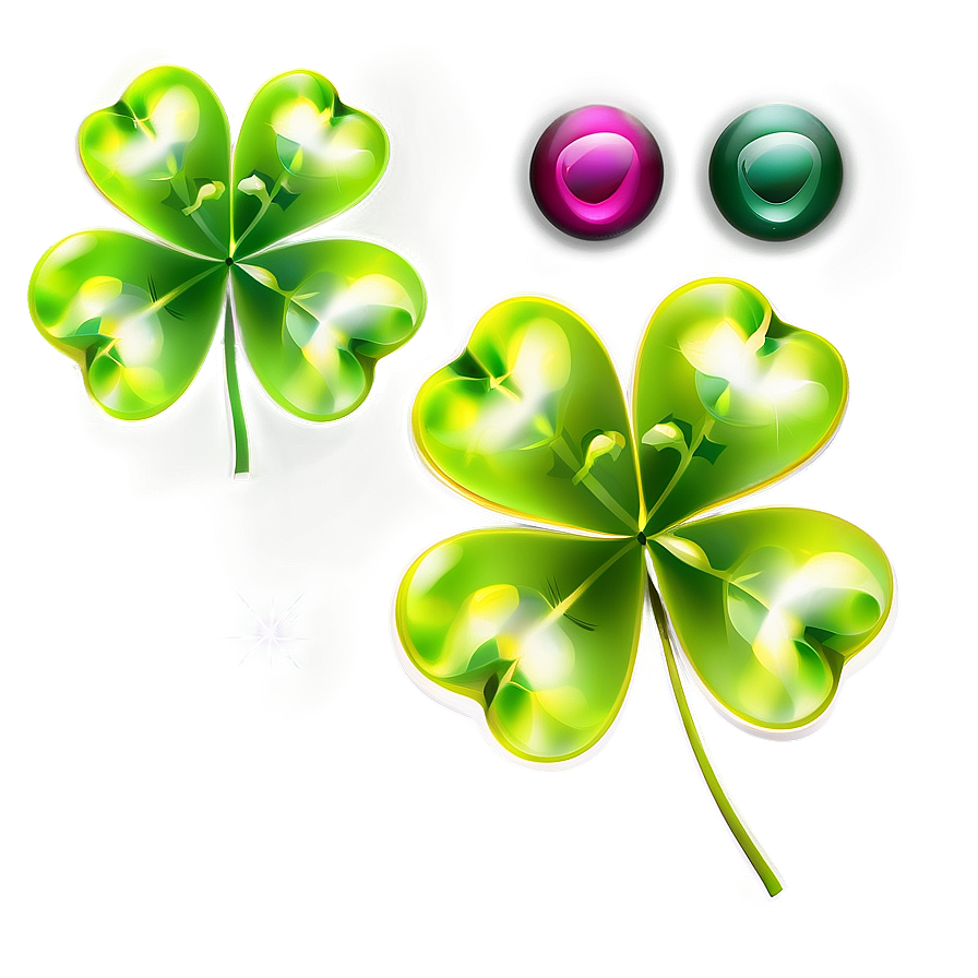 Four Leaf Clover Set Png Jce22 PNG Image