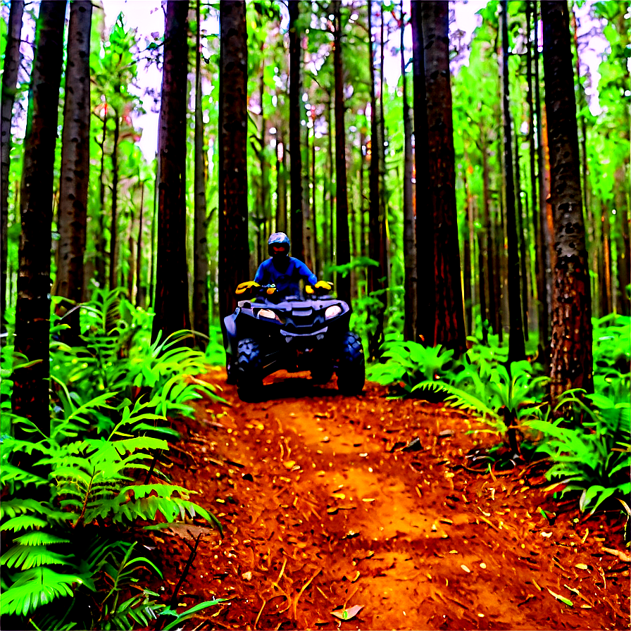 Four Wheeler Forest Trail Png Xxe14 PNG Image