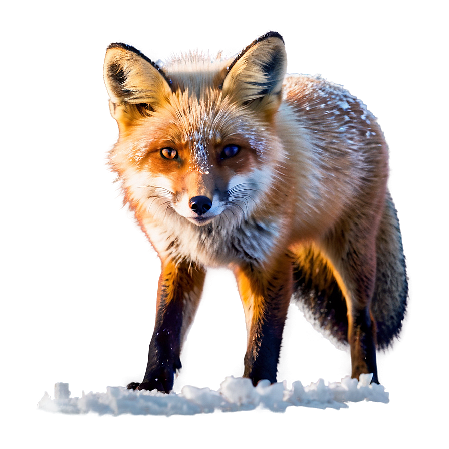 Fox In Snow Png Rca PNG Image