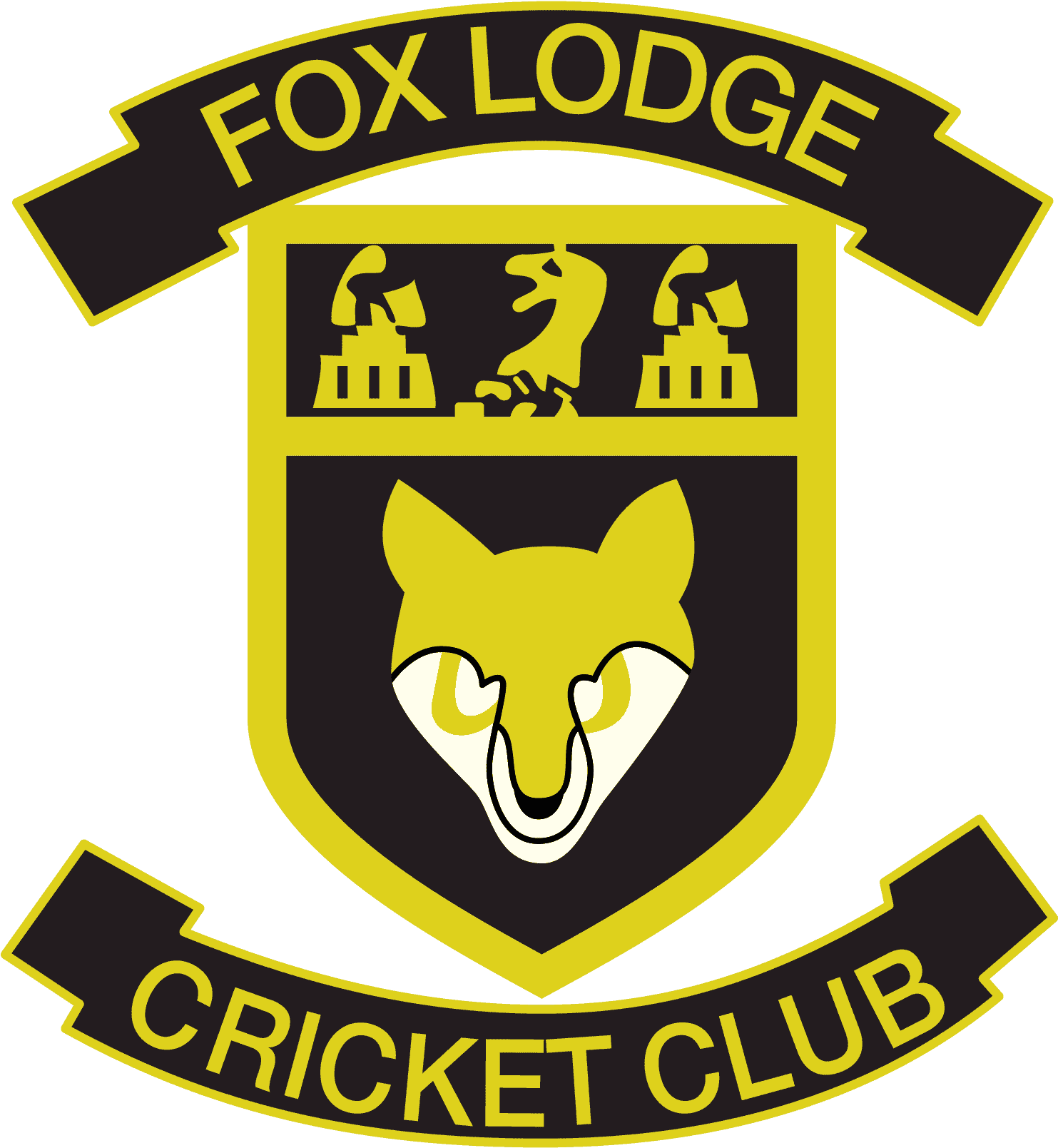 Fox Lodge Cricket Club Emblem PNG Image