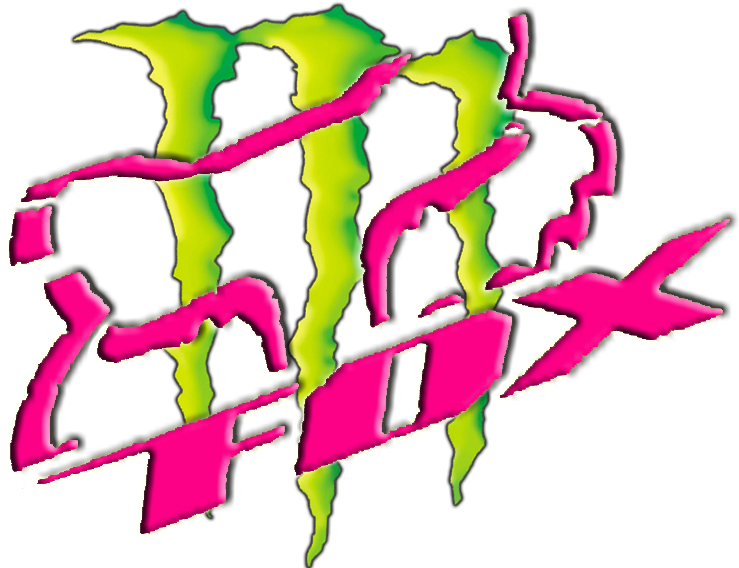 Fox Racing Logo Distorted Colors PNG Image