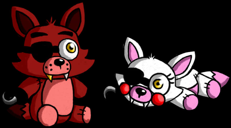 Foxyand Mangle F N A F Artwork PNG Image