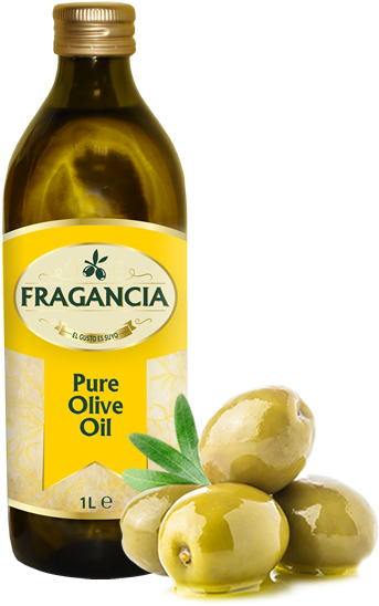 Fragancia Pure Olive Oil Bottle PNG Image