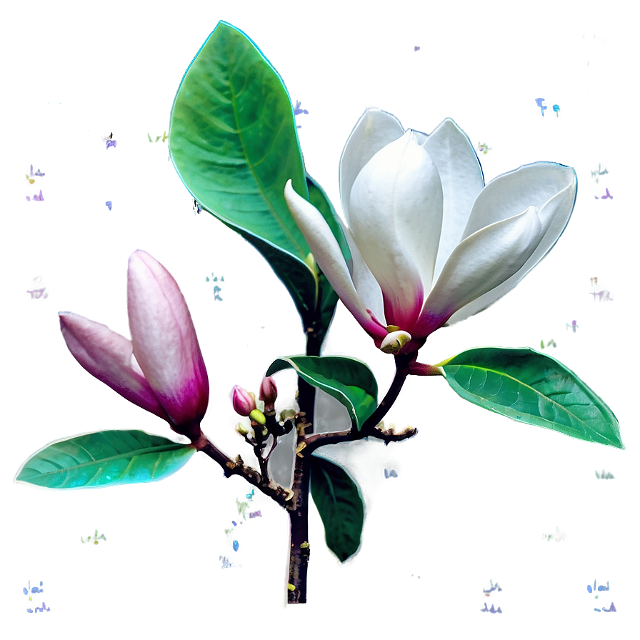 Fragrant Magnolia Garden Png Isg14 PNG Image